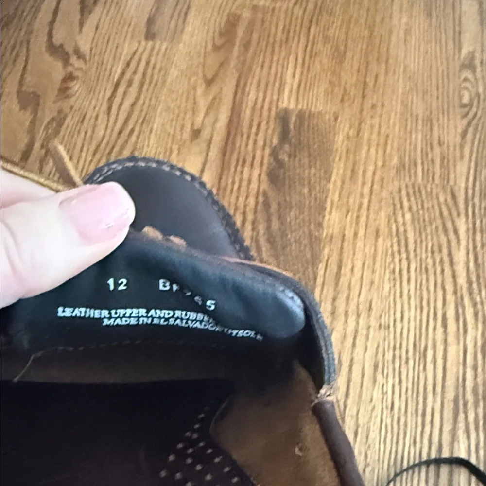 J. Crew Dark Brown Leather Boat Shoes Brand new without box size 12